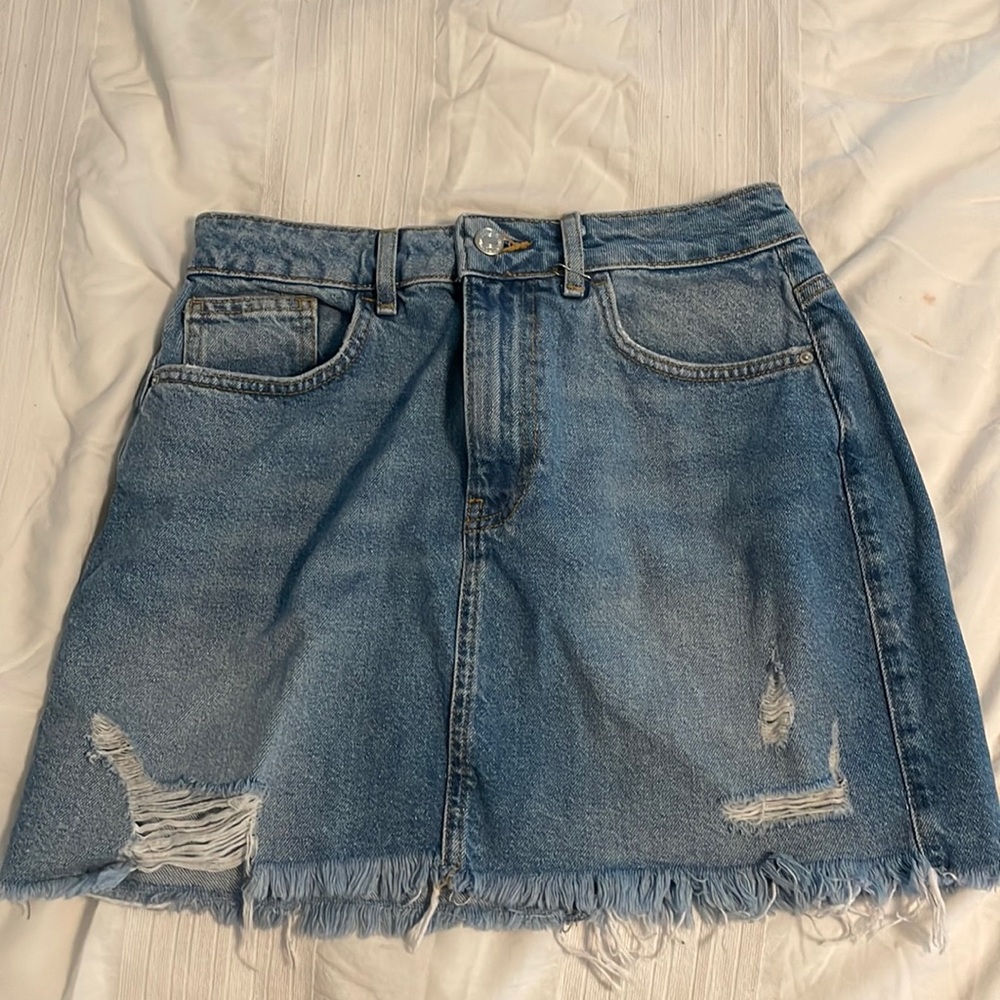 forever 21 denim skirt